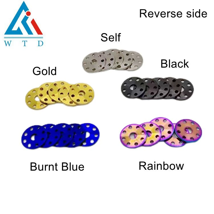 Titanium washers reverse side Titanium washers reverse side